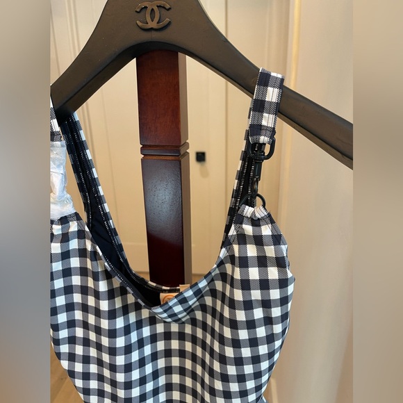 NEW Tory Burch Printed Clip One Piece Swimsuit Size M - Picture 7 of 9